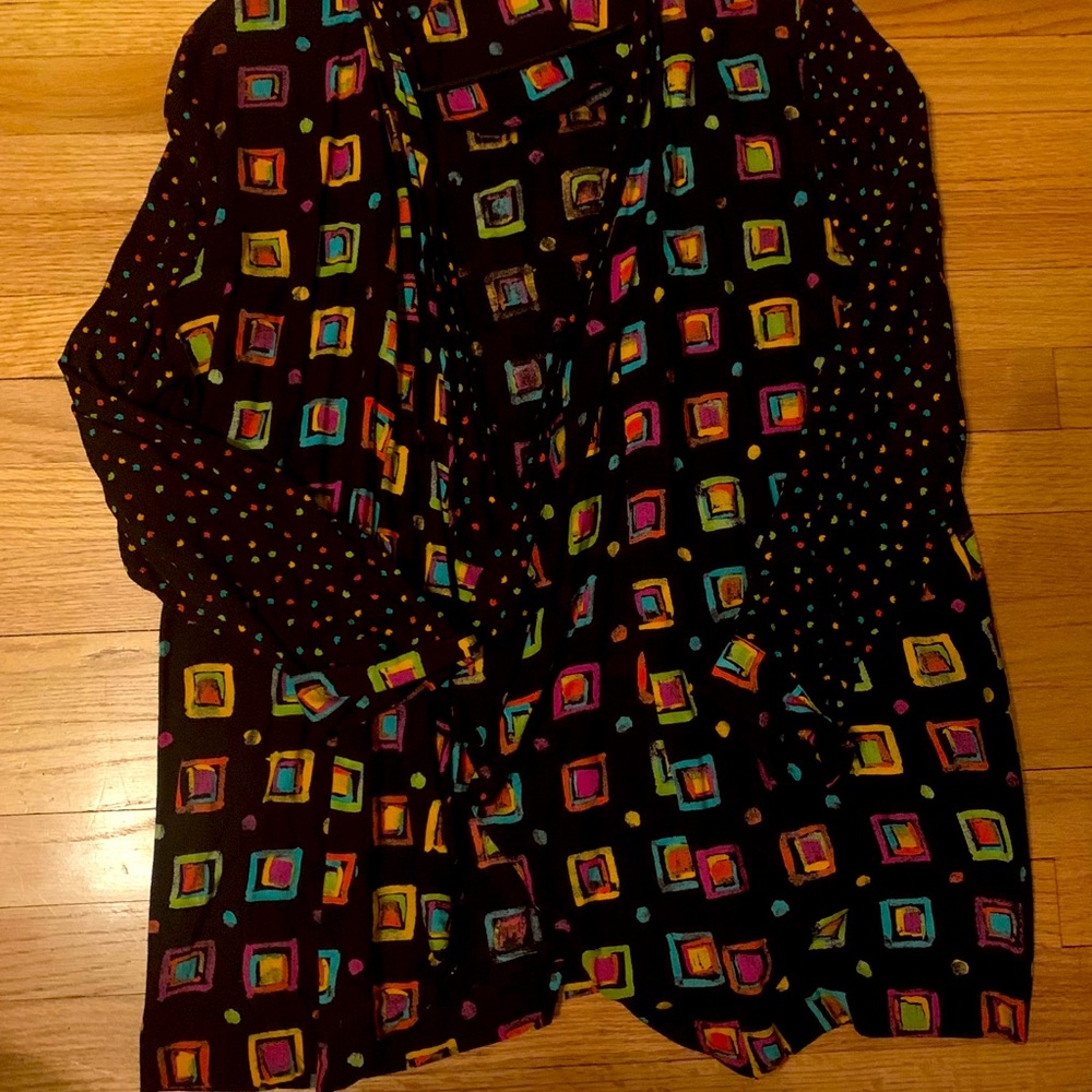 Vintage Geometric Jo Hardin Open Blazer